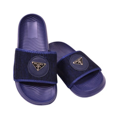 BOYS SLIPPER IR 37 NAVY 2517-84 36-41 Default Title - MamasJan KidsWear