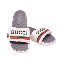 MEN SLIPPER IR 40-41 GRAY WHITE E2511-61 40-45 Default Title - MamasJan KidsWear