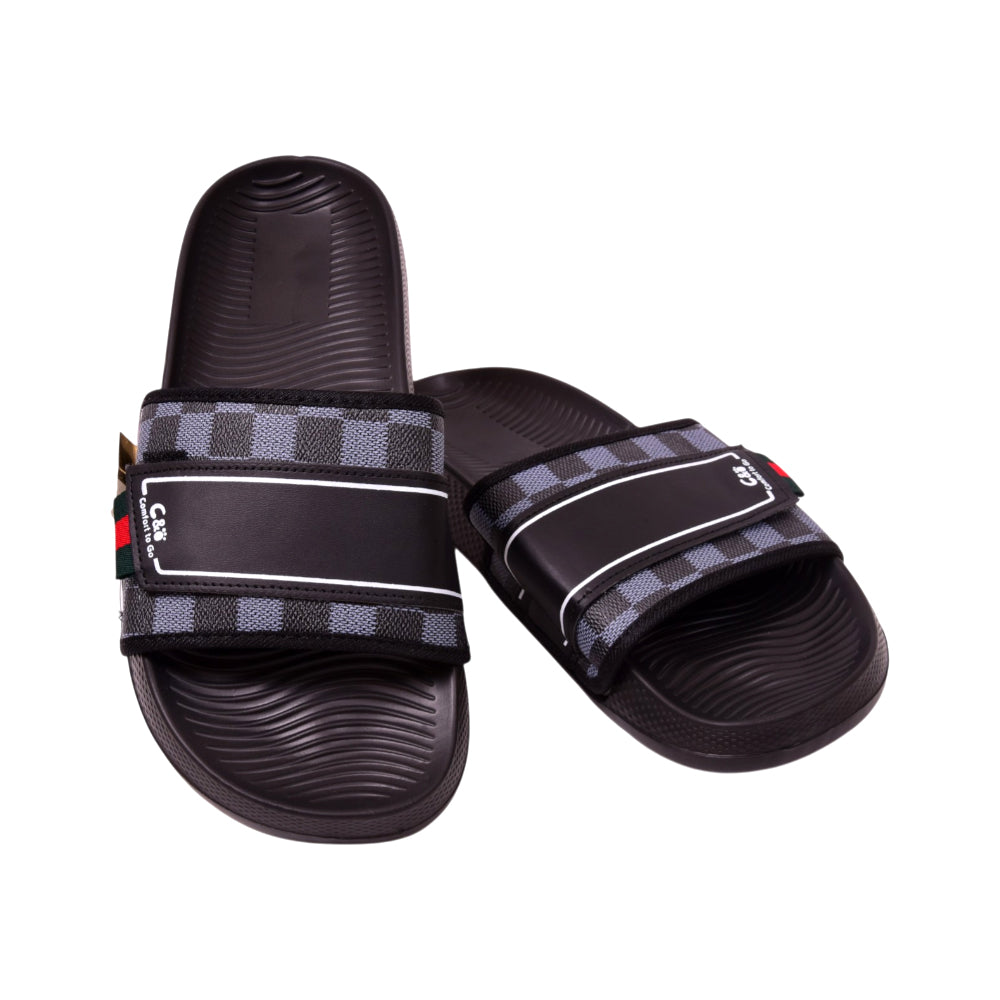 MEN SLIPPER IR 45 BLACK E2517-102 40-45 Default Title - MamasJan KidsWear