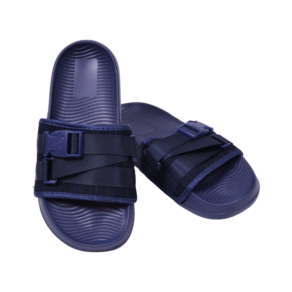 BOYS SLIPPER IR 36 NAVY 2517-83 36-41 Default Title - MamasJan KidsWear