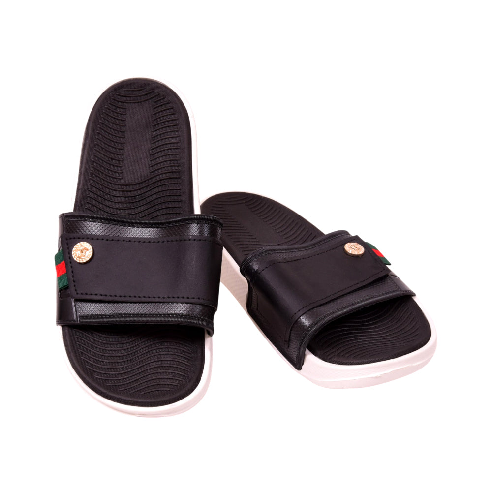 MEN SLIPPER IR 40-41 BLACK E2511-28 40-45 Default Title - MamasJan KidsWear