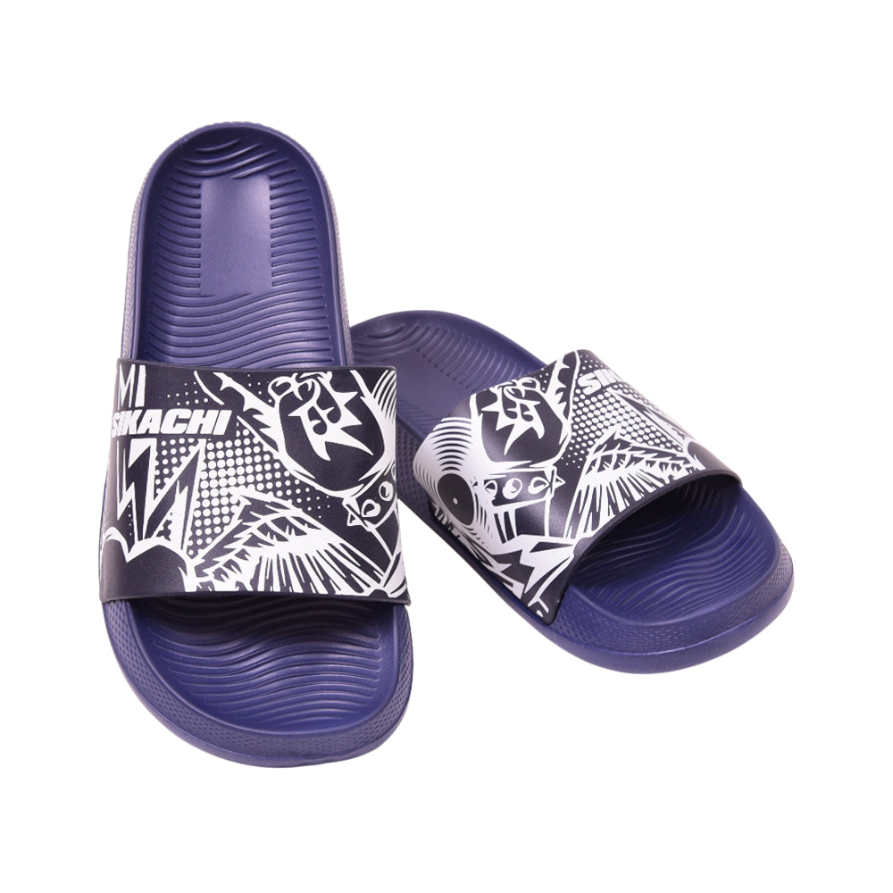 BOYS SLIPPER IR 36 NAVY 2517-51 36-41 Default Title - MamasJan KidsWear