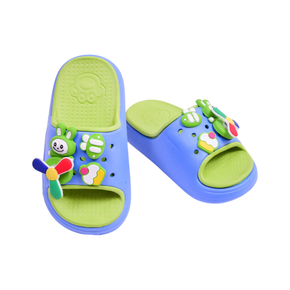BOYS SLIPPER IR 26-27 BLUE/GREEN 3818-1S 24-29 EVA Default Title - MamasJan KidsWear