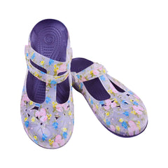 LADIES CROCS FANCY IR-26 SIZE 39 GREY YELLOW 8018C-7 37-42 E Default Title - MamasJan KidsWear