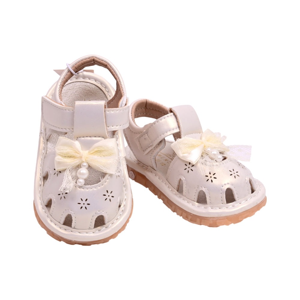 GIRLS SANDAL SIZE 18 WHITE C-23 16-20 W-G Default Title - MamasJan Boys Shoes & Slippers