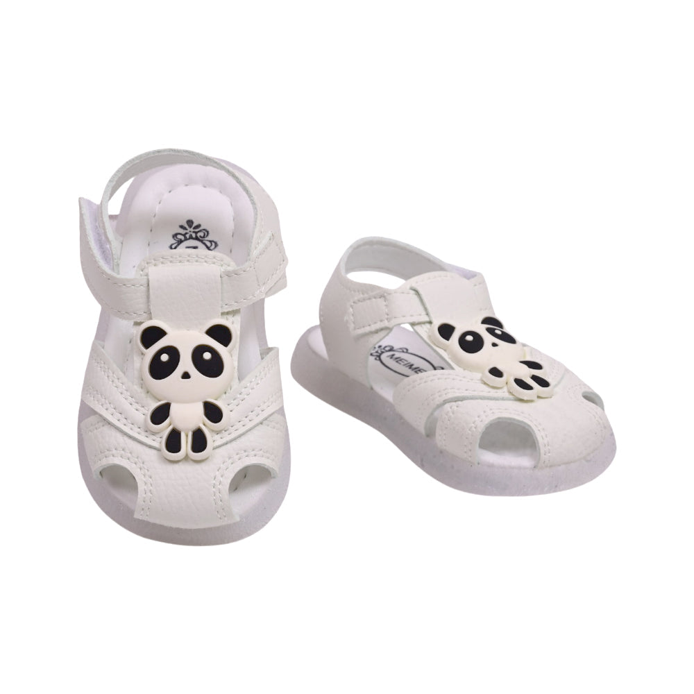 BOYS SANDAL SIZE 18 WHITE A895 15-20 W-G Default Title - MamasJan Boys Shoes & Slippers