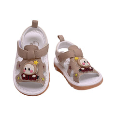 GIRLS SANDAL SIZE 18 BROWN 615 17-21 W-G Default Title - MamasJan Boys Shoes & Slippers