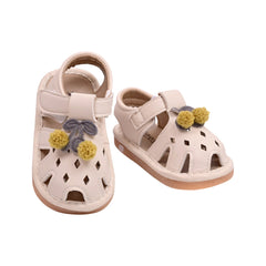 GIRLS SANDAL SIZE 18 SKIN M-48 17-20 W-G Default Title - MamasJan Boys Shoes & Slippers