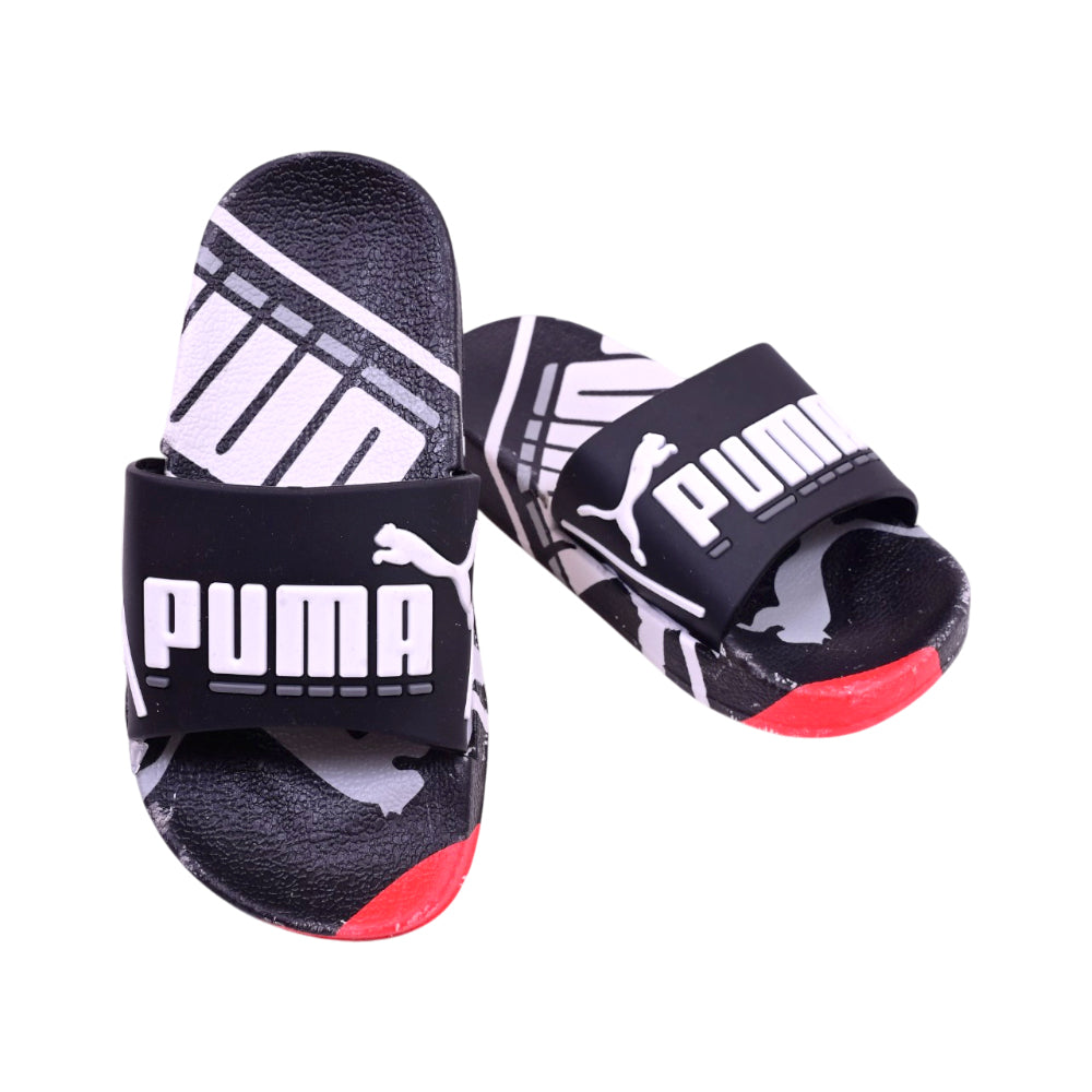 BOYS SLIPPER BLACK SIZE 27 009-1A 24-29 IR-26 PVC Default Title - MamasJan KidsWear