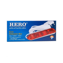 HERO EURO EXTENSION BOX 1500W 250V EB-06 Default Title - MamasJan Grocery Nonfood