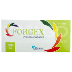 Forgex Tablets 5/80mg (1 Box = 2 Strips) (1 Strip = 7 Tablets)