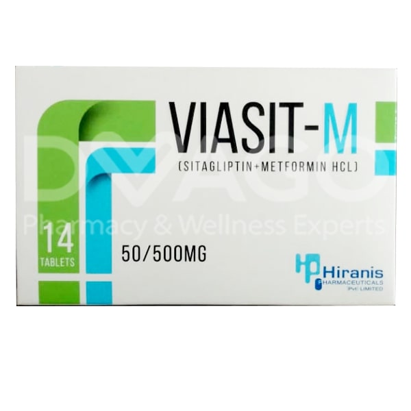 Viasit Tablets 50/500mg (1 Strip = 7 Tablets)