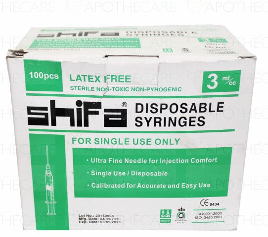 Shifa Syringe 3cc