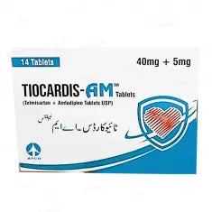 Tiocardis AM Tablets 40mg/5mg (1 Strip = 7 Tablets)