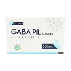 Gabapil Capsules 150mg (1 Strip = 7 Capsules)