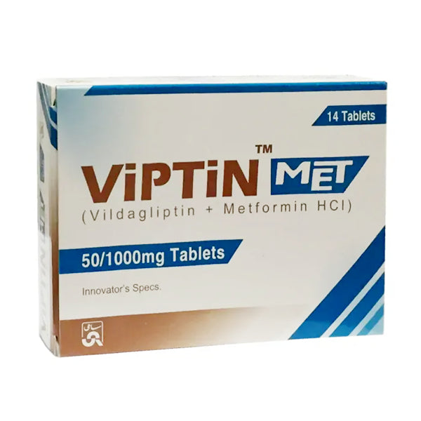 Viptin-Met Tablets 50/1000mg (1 Strip = 7 Tablets)