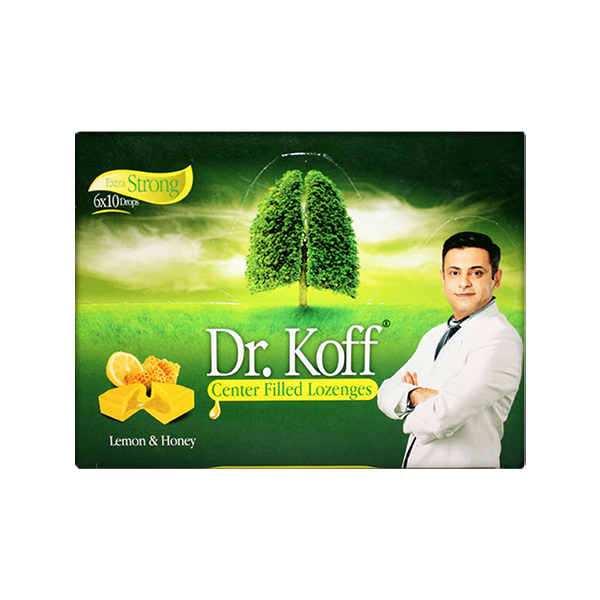 Dr. Koff Honey-Lemon Flavour Lozenges (1 Strip = 6 Tablets)