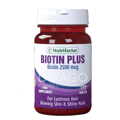 Nutrifactor Biotin Plus Tablets (1 Bottle = 120 Tablets)