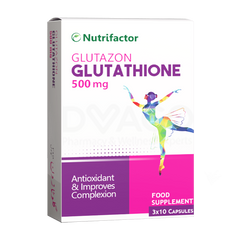 Nutrifactor Glutazon Capsules 500mg (1 Bottle = 30 Capsules)