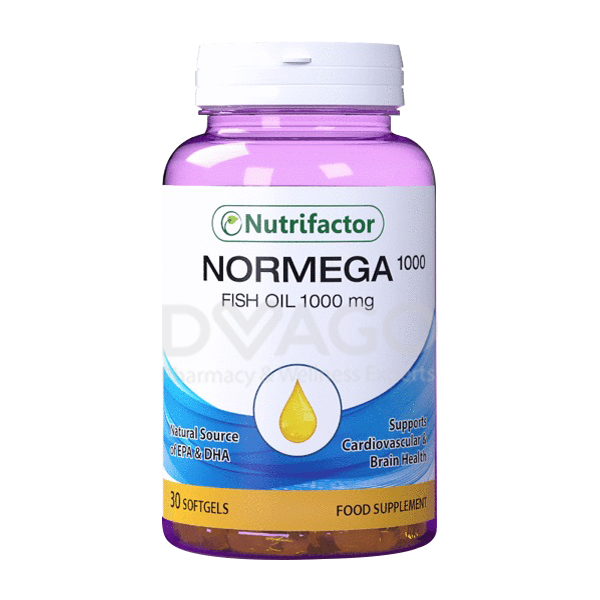 Nutrifactor Normega Fish Oil Softgel Capsules 1000mg (1 Bottle = 30 Capsules)