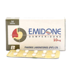 Emidone Tablets 10mg (1 Box = 3 Strips) (1 Strip = 10 Tablets)