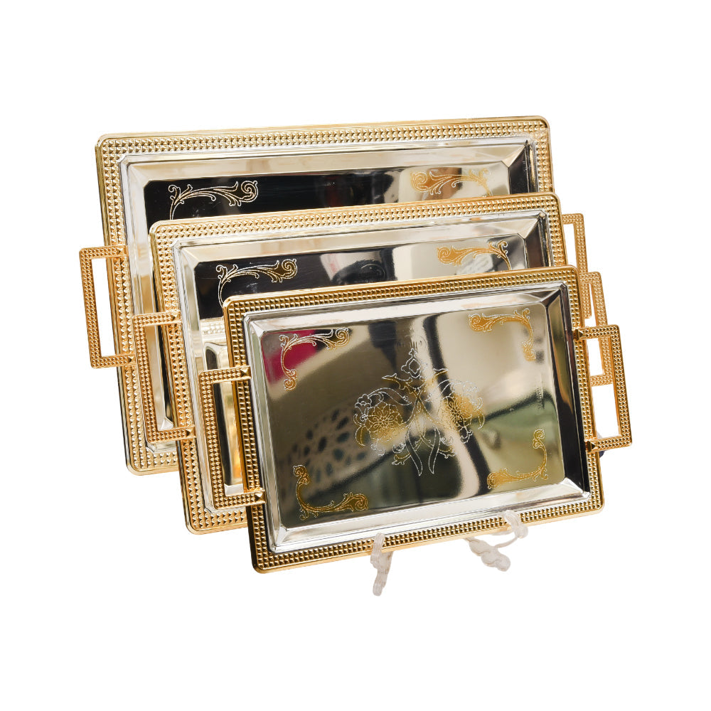 TRAY SET 3PC NAJIB NB3708 Default Title - MamasJan Crockery