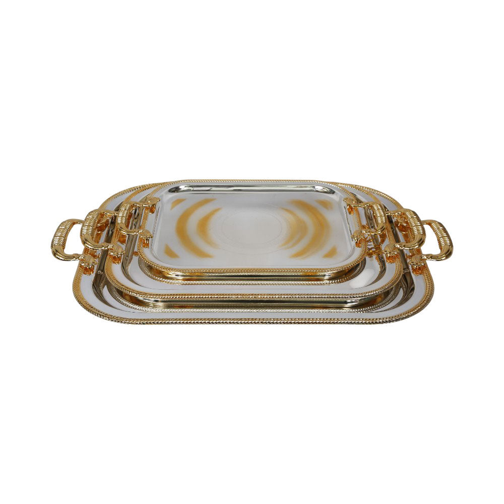 TRAY SET 3PC STEEL NAJIB NB4622 Default Title - MamasJan Crockery
