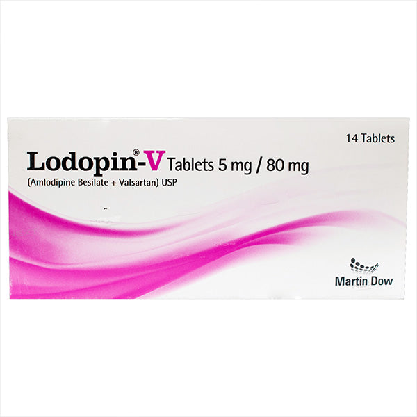 Lodopin-V Tablets 5mg/80mg (1 Box = 1 Strip)(1 Strip = 14 Tablets)