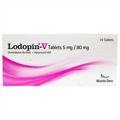 Lodopin-V Tablets 5mg/80mg (1 Box = 1 Strip)(1 Strip = 14 Tablets)