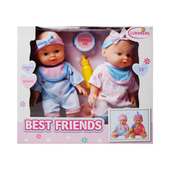 HX836-2 12INCH BABY DOLL 2PCS Default Title - MamasJan Toys