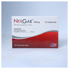 Nergab Capsules 150mg (1 Box = 2 Strips) (1 Strip = 7 Capsules)