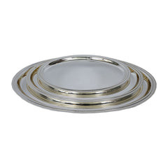 TRAY SET 3PC STEEL OVAL NAJIB NB5704 Default Title - MamasJan Crockery