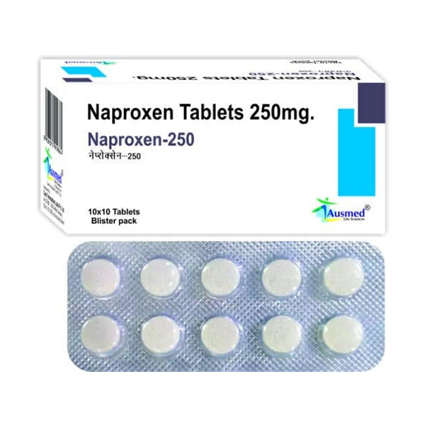 Naprox Tablets 250mg (1 Strip = 10 Tablets)