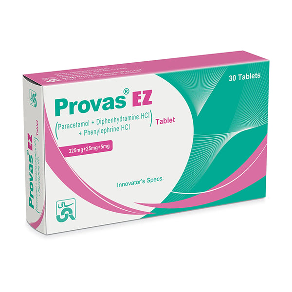 Provas Ez Tablets 325/25/5mg (1 Strip = 10 Tablets)