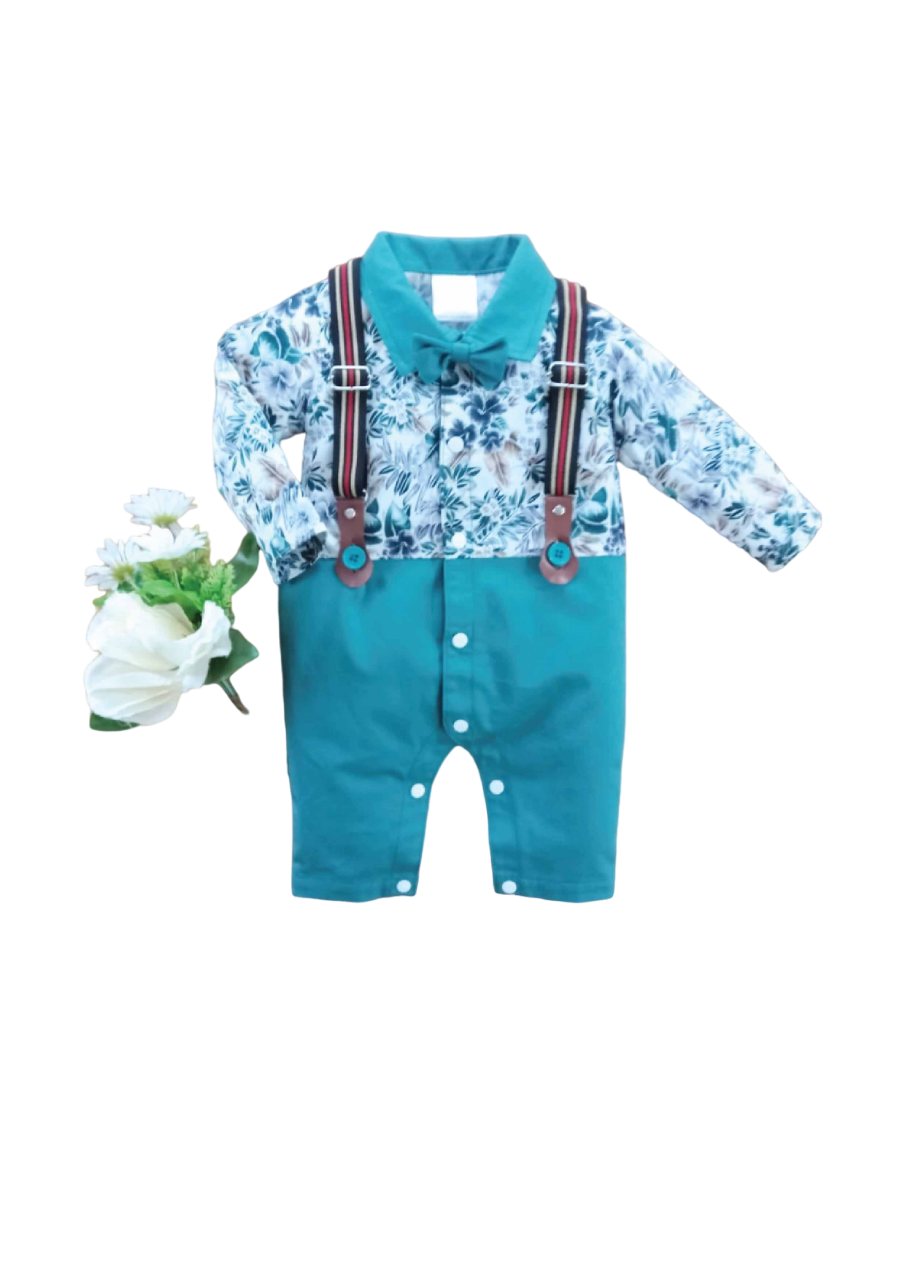 BOYS L/S 3PC SHIRT GALAS PANT SUIT MZW-24 0-3M 249-004A Default Title - MamasJan KidsWear