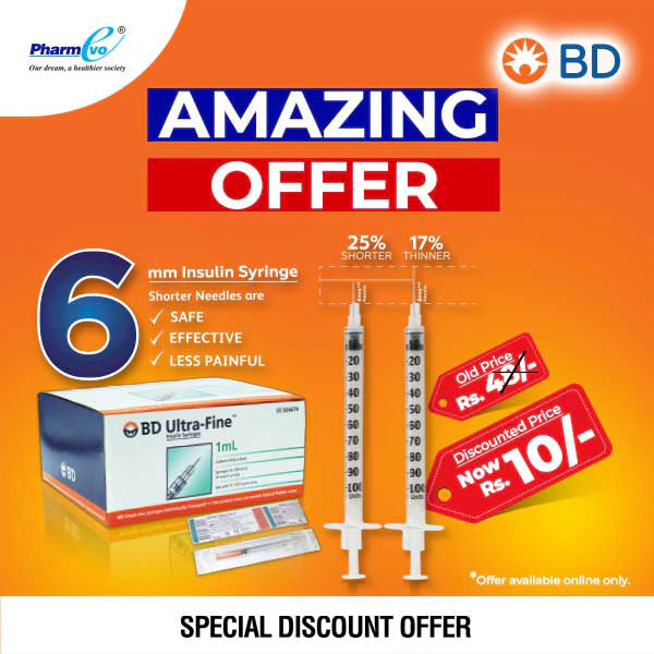 SYR BD 1CC INSULIN 6MM SYRINGE 1S