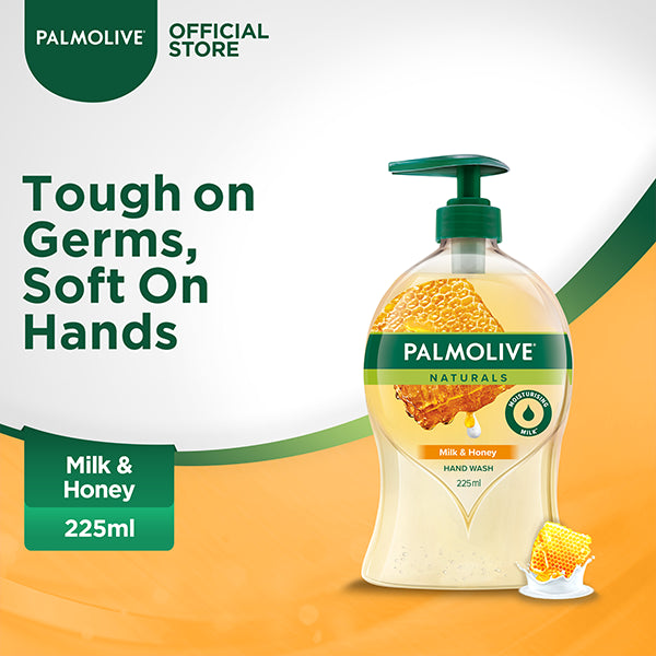 Palmolive Naturals Liquid Handwash Milk & Honey Bottle 225ml