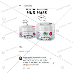 Glow Facial Mud Mask – Refine Pores, Soothes Skin, Absorbs Excess Oil, Boosts Skin’s Elasticity & Natural Glow