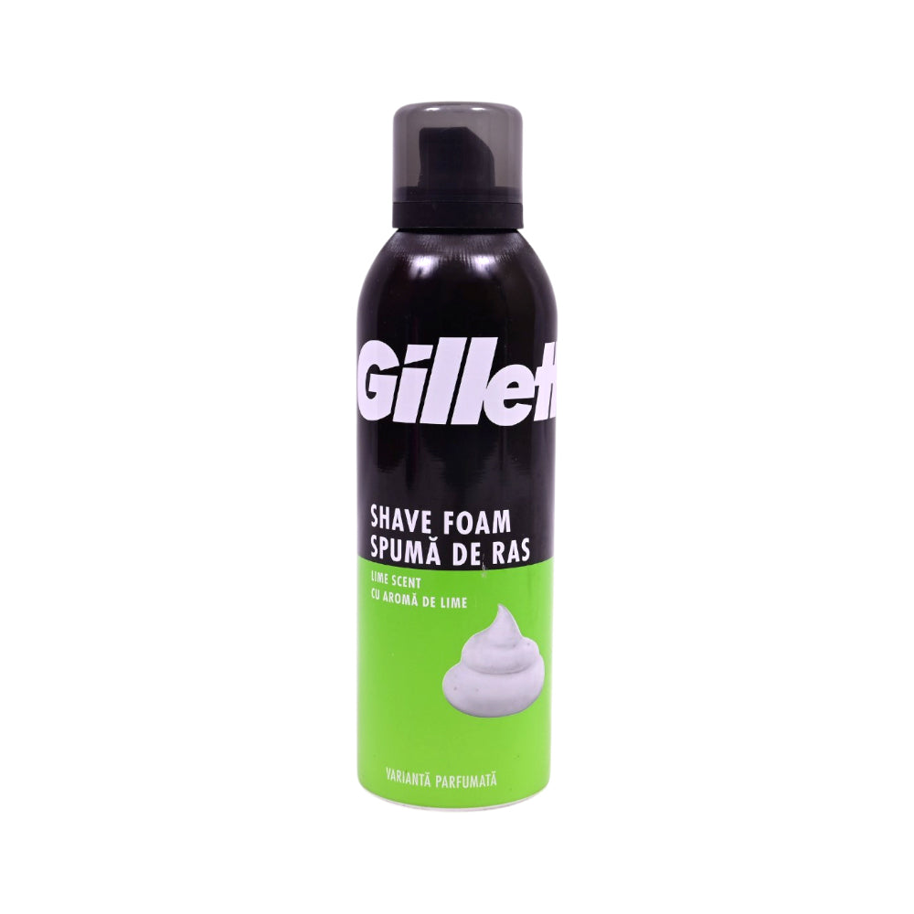 GILLETTE SHAVING FOAM LIME SCENT 200 ML Default Title - MamasJan Grocery Nonfood