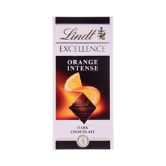 LINDT EXCELLENCE CHOCOLATE ORANGE DARK 100 GM Default Title - MamasJan GroceryFoods