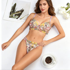 Belleza Lingerie Wire Non Padded Bra Set - 2032 Beige / 32-B - MamasJan Lingerie