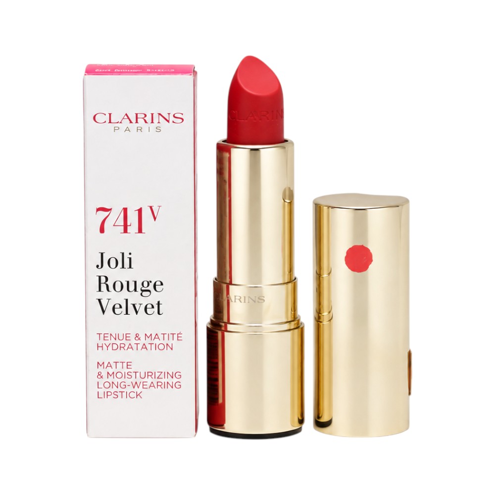 CLARINS JOLI ROUGE VELVET 741V Default Title - MamasJan Makeup