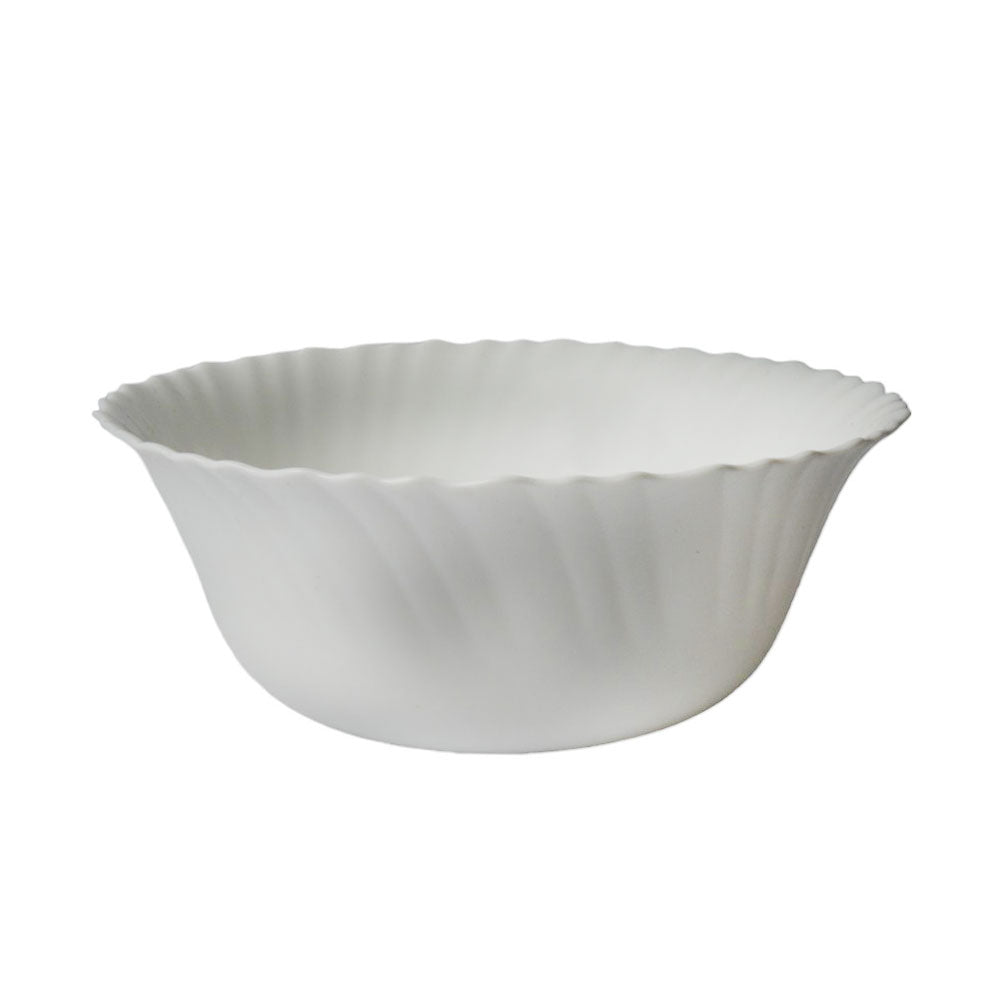 BOWL SALAD LARGE MANAL WHITE M0041-44 Default Title - MamasJan Crockery