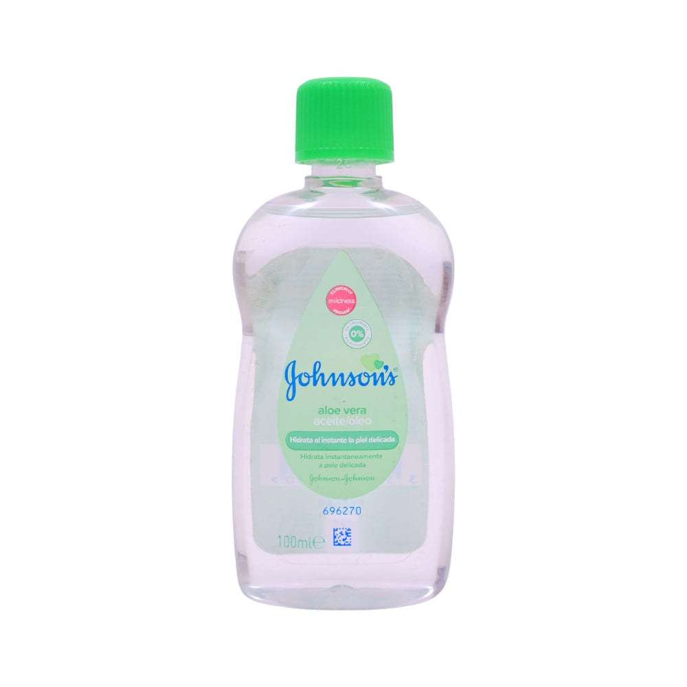 JOHNSONS BABY OIL ALOE VERA 100ML Default Title - MamasJan Baby Maternity Care