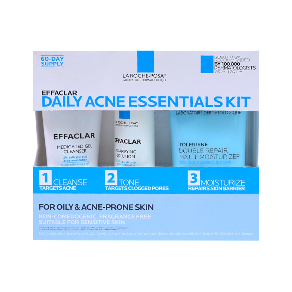 LA ROCHE POSAY EFFACLAR DAILY ACNE ESSENTIALS KIT Default Title - MamasJan Makeup