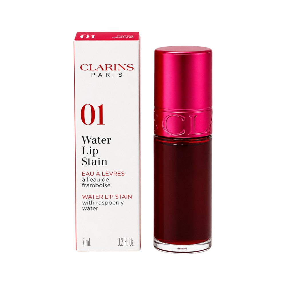 CLARINS WATER LIP STAIN 01 ROSE WATER 7 ML Default Title - MamasJan Makeup