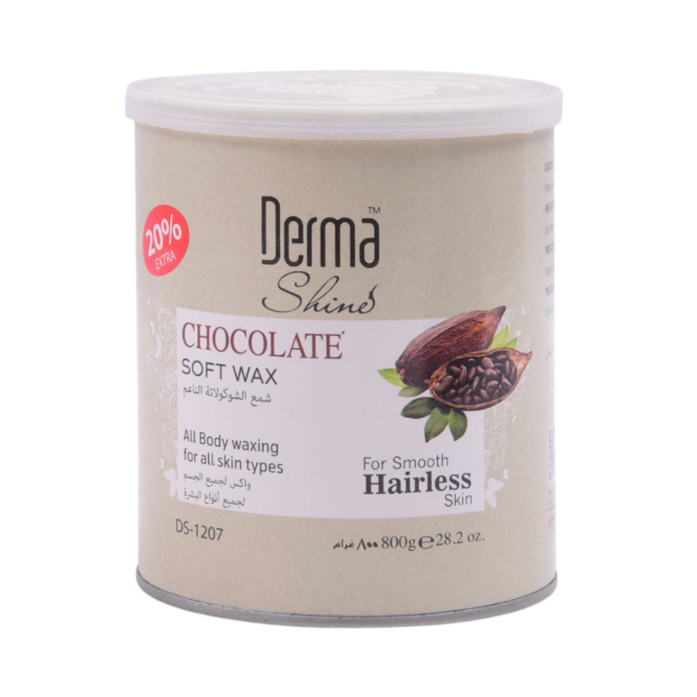 DERMA SHINE CHOCOLATE WAX JAR 800GM Default Title - MamasJan skincare