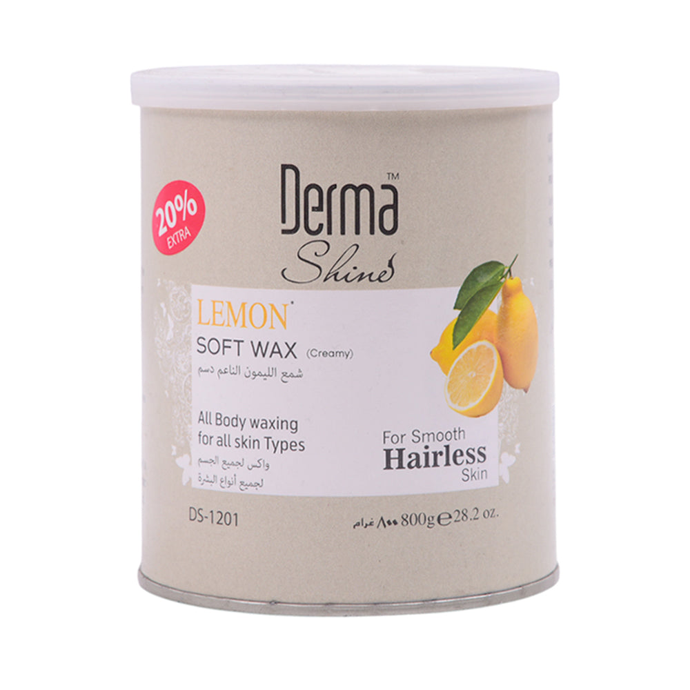 DERMA SHINE LEMON SOFT WAX JAR 800GM Default Title - MamasJan skincare