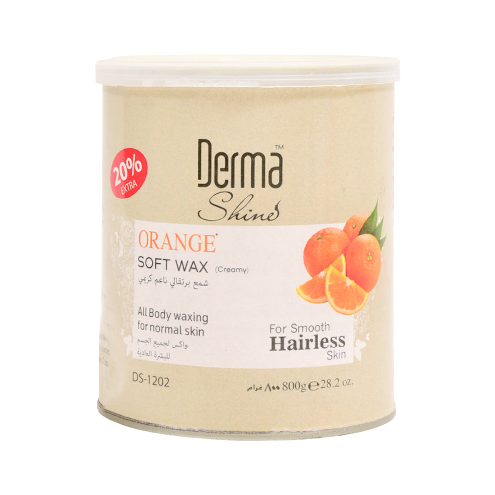 DERMA SHINE ORANGE SOFT WAX JAR 800GM Default Title - MamasJan skincare