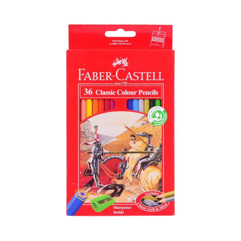 FABER CASTELL CLASSIC 36 COLOR PENCIL Default Title - MamasJan Toys